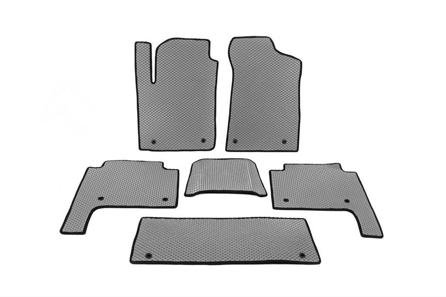 Nissan Patrol Y62 2010–2024 Interieurmatten 3 rijen (EVA, grijs) Image