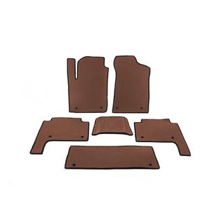 Interieurmatten 3 rijen (EVA, bruin) Nissan Patrol Y62 2010–2024 foto 1
