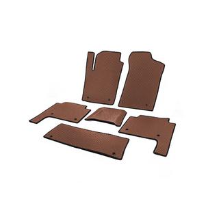 Interieurmatten 3 rijen (EVA, bruin) Nissan Patrol Y62 2010–2024 foto 2