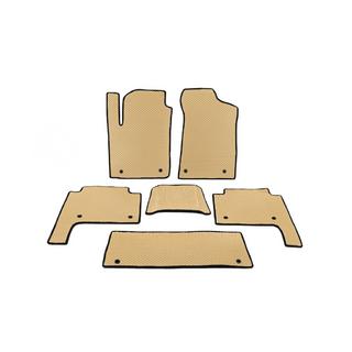 Interieurmatten 3 rijen (EVA, beige) Nissan Patrol Y62 2010–2024 foto 1