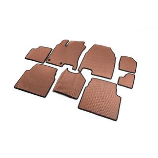 EVA automatten voor +2 (3 rijen, bruin) Nissan Qashqai 2010–2014 foto 2