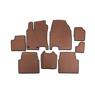 EVA automatten voor +2 (3 rijen, bruin) Nissan Qashqai 2007–2010 foto 1