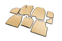 Nissan Qashqai 2007–2010 EVA interieumatten voor +2 (3 rijen, beige) foto 2