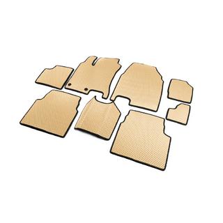 EVA interieumatten voor +2 (3 rijen, beige) Nissan Qashqai 2007–2010 foto 2
