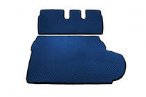 Peugeot 4007 2007–2013 Kofferbakmat (EVA, blauw) 7-zits Met subwoofer foto 2