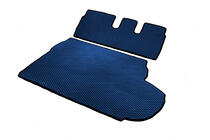 Peugeot 4007 2007–2013 Kofferbakmat (EVA, blauw) 7-zits Met subwoofer foto 4