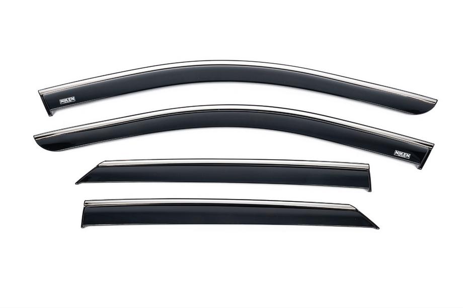Hyundai Ioniq 5 2021– Raamwindschermen met chromen sierlijst (set van 4, Niken) Image