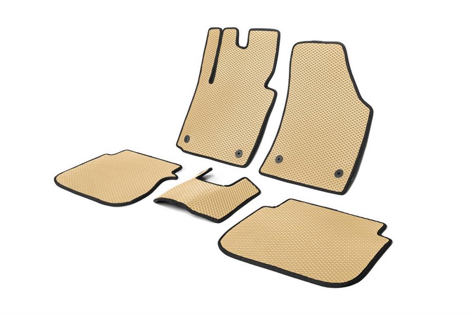 Volkswagen Caddy 2010–2015 EVA automatten (Beige) 2 stuks, voor Foto 4