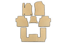 Toyota Sequoia 2007–2022 EVA automattenset, 3 rijen (beige) foto 1