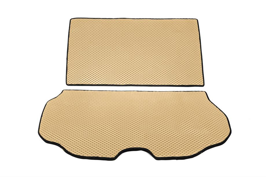 Volvo XC70 2007–2013 Kofferbakmat 2-delig (EVA, beige) Foto 1