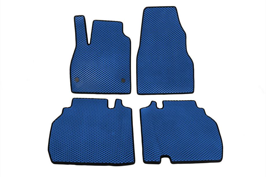 Volkswagen Caddy 2015–2020 EVA automatten (Blauw) 5-delig, voor- en achtermatten (voor MAXI, 1 schuifdeur) Foto 3