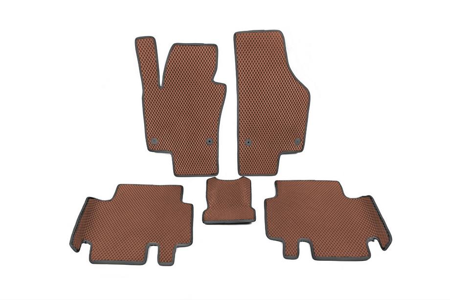 Volkswagen Sharan 2010–2023 Polyurethaan automatten (2e rij, EVA, bruin) Image
