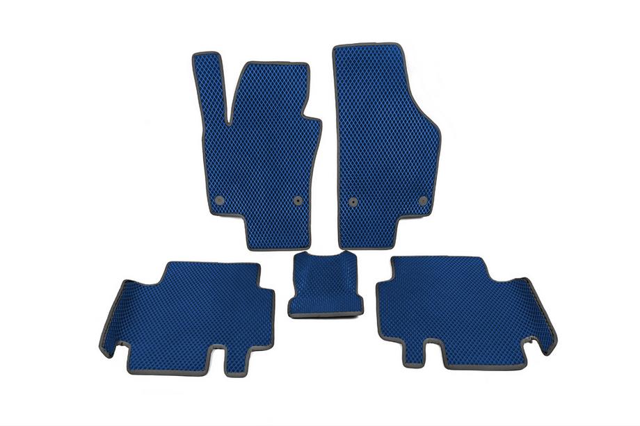 Volkswagen Sharan 2010–2023 Polyurethaan automatten (2e rij, EVA, blauw) Image