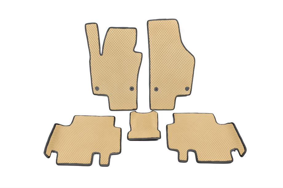 Volkswagen Sharan 2010–2023 Polyurethaan automatten (2e rij, EVA, beige) Image