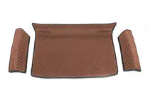 Volkswagen Sharan 2010–2023 Onderste kofferbakmat (EVA, bruin) foto 1