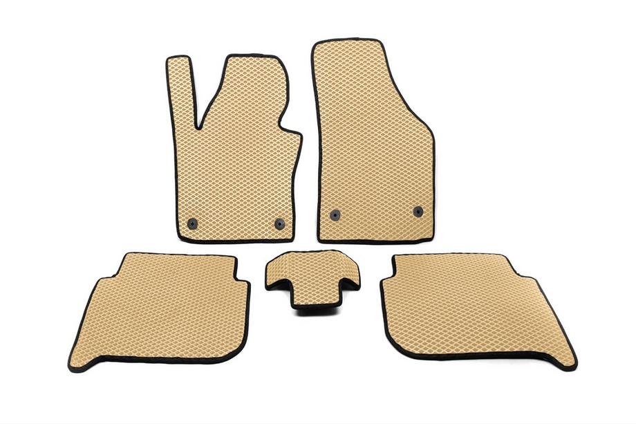 Volkswagen Touran 2010–2015 EVA automatten (Beige) Image