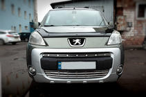 Peugeot Partner Tepee 2008–2018 Roosterlijsten (set 2-delig, RVS) Carmos - Turks staal foto 1