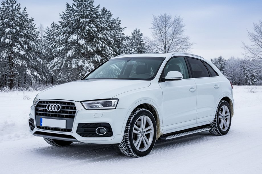 Audi Q3 2011–2019 Side steps Shining V1 (2 st., aluminium) Image