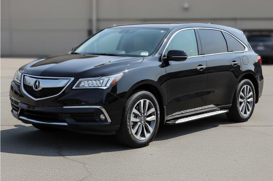 Acura MDX 2013–2020 Side steps Shining V1 (2 st., aluminium) Image