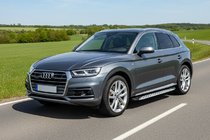 Audi Q5 2017–2025 Side steps Shining V1 (2 st., aluminium) foto 1