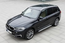 BMW X5 F15 2013–2018 Side steps Shining V1 (2 st., aluminium) foto 1