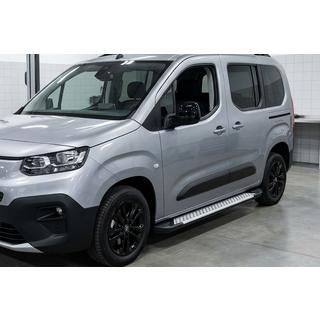 Side steps Allmond Grey (2 stuks, aluminium) Fiat Doblo III 2023– foto 1