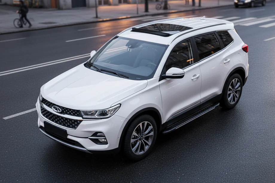 Chery Tiggo 7 2020– Bosphorus Grey zijsteps (set van 2, aluminium) Image