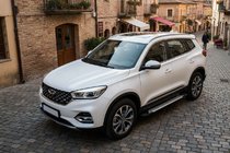 Chery Tiggo 8 2017– Side steps Allmond Grey (2 stuks, aluminium) foto 1