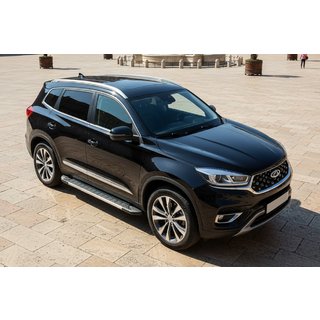 Side steps RedLine V1 (2 stuks, aluminium) Chery Tiggo 8 2017– foto 1