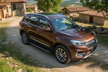 Chery Tiggo 8 2017– Side steps Maya V1 (2 stuks, aluminium) foto 1