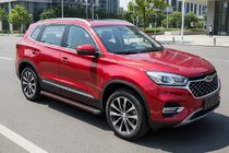 Chery Tiggo 8 2017– Side steps Maya Red (2 stuks, aluminium) foto 1
