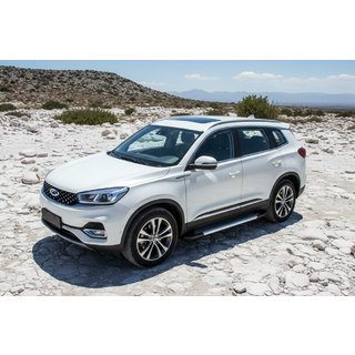 Side steps New Vision Grey (2 stuks, aluminium) Chery Tiggo 8 2017– foto 1