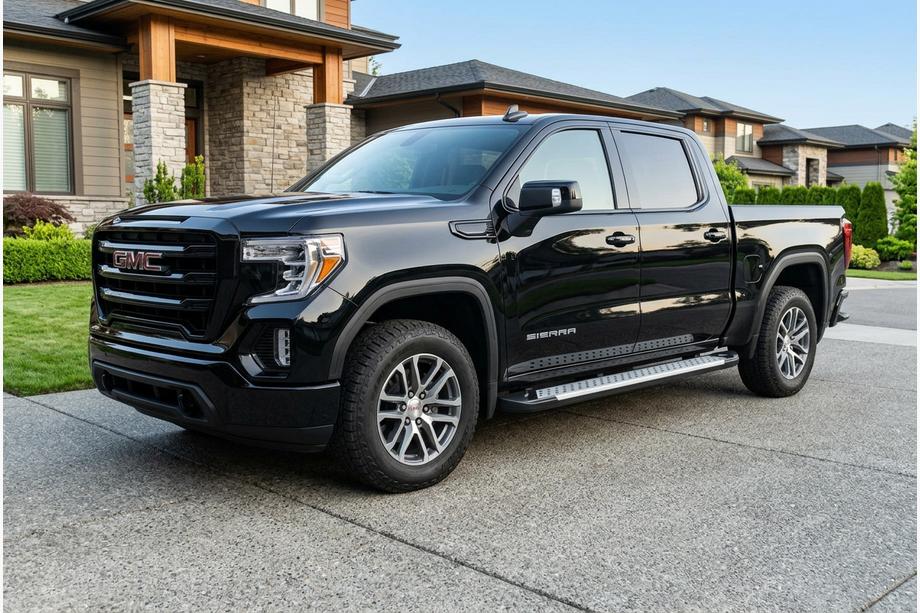 GMS Sierra 2019– Side steps Allmond Grey (2 stuks, aluminium) Image