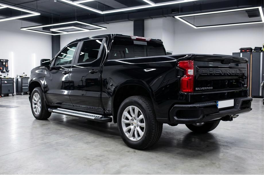 Chevrolet Silverado 2019– Line side steps (set van 2, aluminium) Image