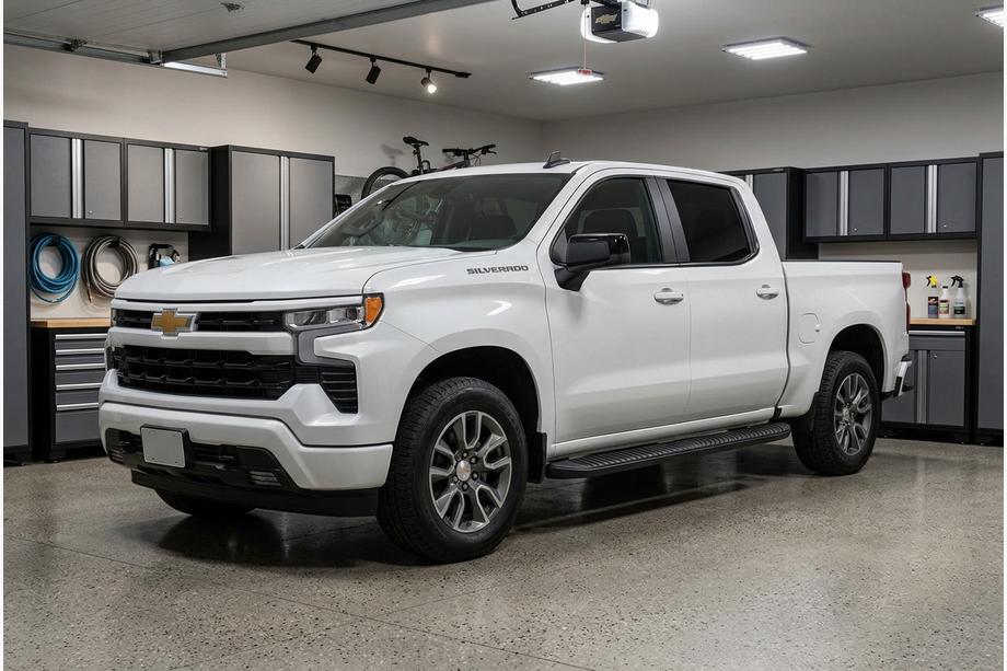 Chevrolet Silverado 2019– Side steps Tayga Black (2 stuks, aluminium) Image