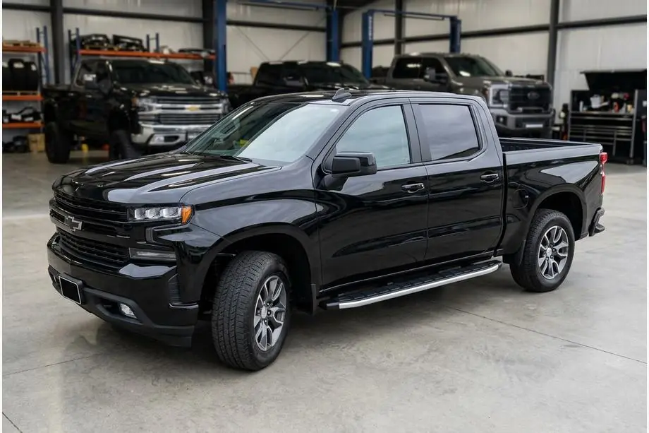 Chevrolet Silverado 2019– Fullmond side steps (2 stuks, aluminium) Image