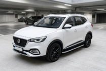 MG HS 2018– Side steps Tayga Grey (2 stuks, aluminium) foto 1