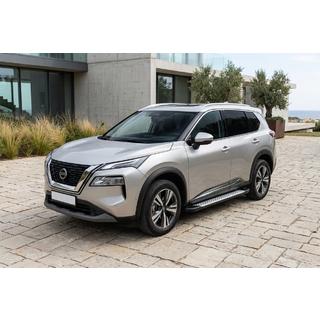 Side steps Allmond Grey (set van 2, aluminium) Nissan X-trail T33/Rogue 2022– foto 1
