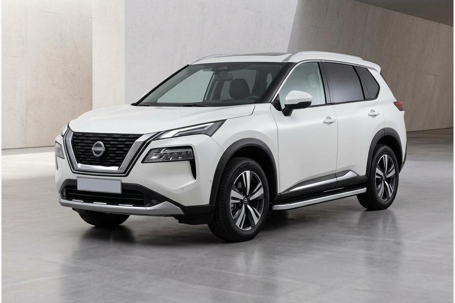 Nissan X-trail T33/Rogue 2022– Side steps Tayga Grey (2 stuks, aluminium) Image