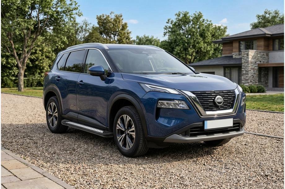 Nissan X-trail T33/Rogue 2022– Zijtreden Vision New Black (2 stuks, aluminium) Image