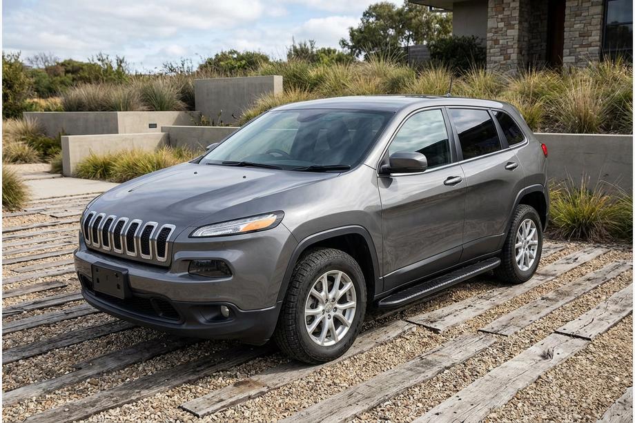 Jeep Cherokee KL 2013– Bosphore Black zijtreden (2 stuks, aluminium) Image