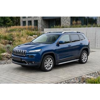 Side steps Shining V1 (2 st., aluminium) Jeep Cherokee KL 2013– foto 1