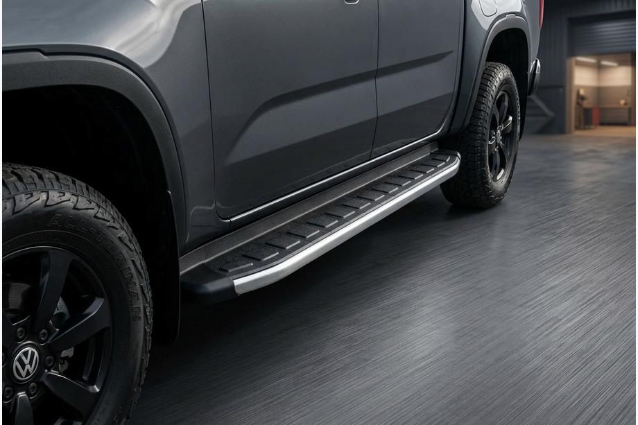 Volkswagen Amarok 2022– Fullmond side steps (2 stuks, aluminium) Image