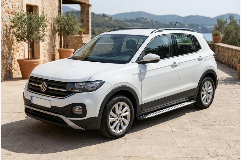 Volkswagen T-Cross 2019– Side steps Shining V1 (2 st., aluminium) Image