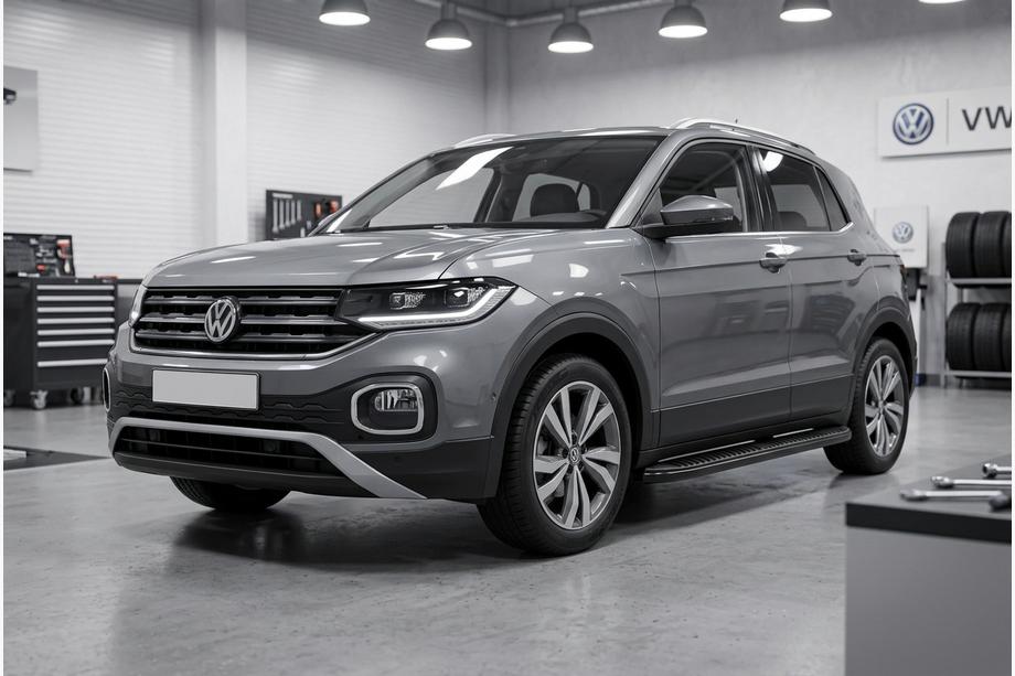 Volkswagen T-Cross 2019– Tayga Black zijtreden (set van 2, aluminium) Image
