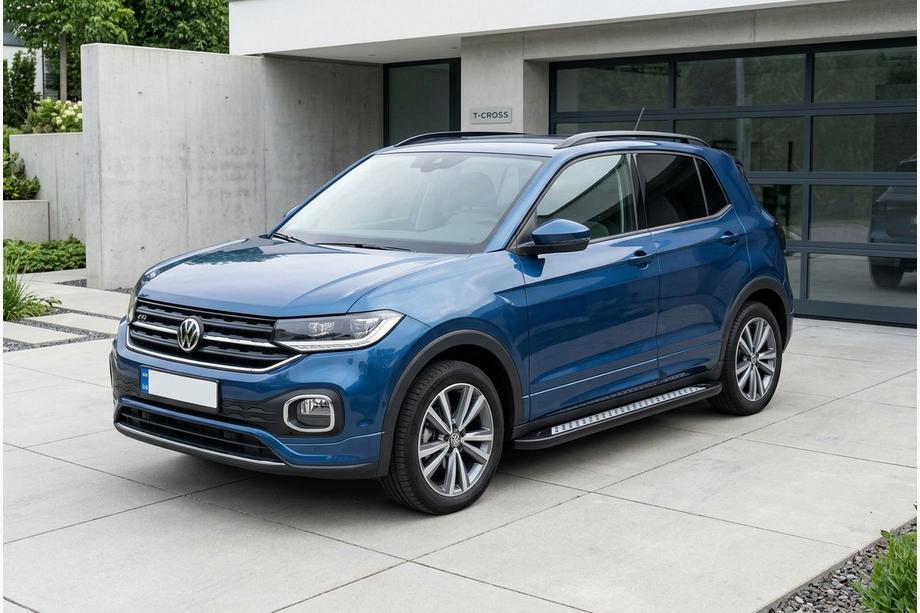 Volkswagen T-Cross 2019– Zijtreden Vision New Black (2 stuks, aluminium) Foto 1