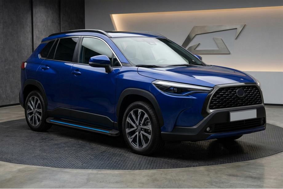 Toyota Corolla Cross 2020– Maya Blue zijtreden (2 stuks, aluminium) Image