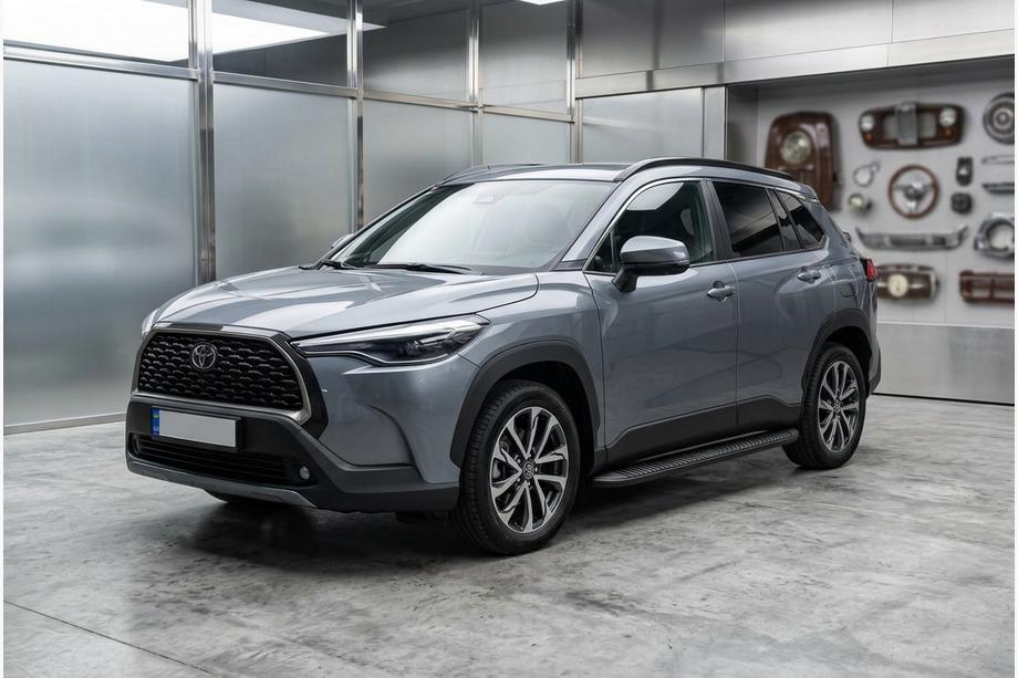 Toyota Corolla Cross 2020– Tayga Black zijtreden (set van 2, aluminium) Foto 1