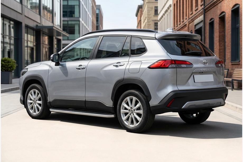 Toyota Corolla Cross 2020– Side steps Tayga Grey (2 stuks, aluminium) Image