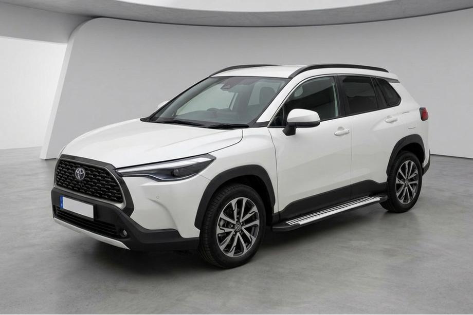 Toyota Corolla Cross 2020– Side steps Line (2 stuks, aluminium) Image